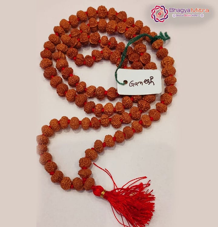 Ganesh Face Rudrakash Mala 108 Beads